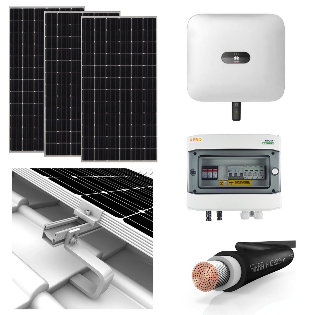 Sistem fotovoltaic On-Grid HUAWEI 3.68kWp trifazat