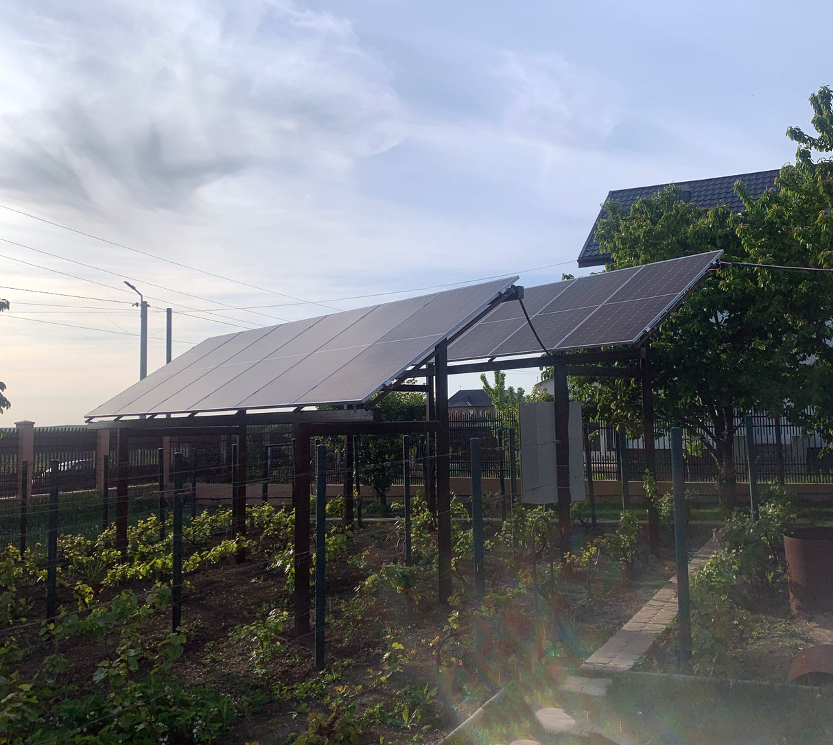Sistem Fotovoltaic Monofazat 6.48Kw/h - Structura Inaltata - Valea Lupului, Iasi